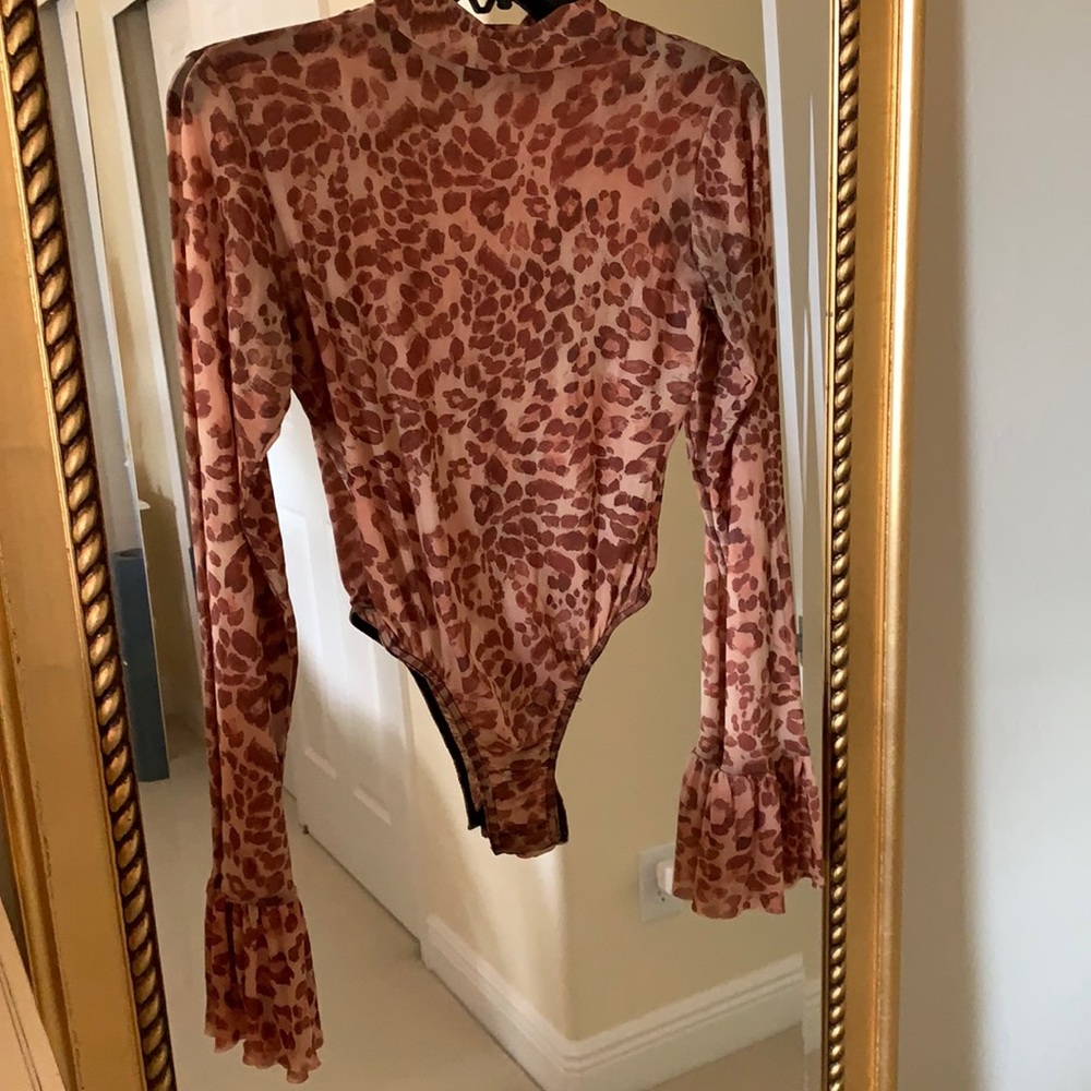Missguided Leopard Print Mesh Bodysuit